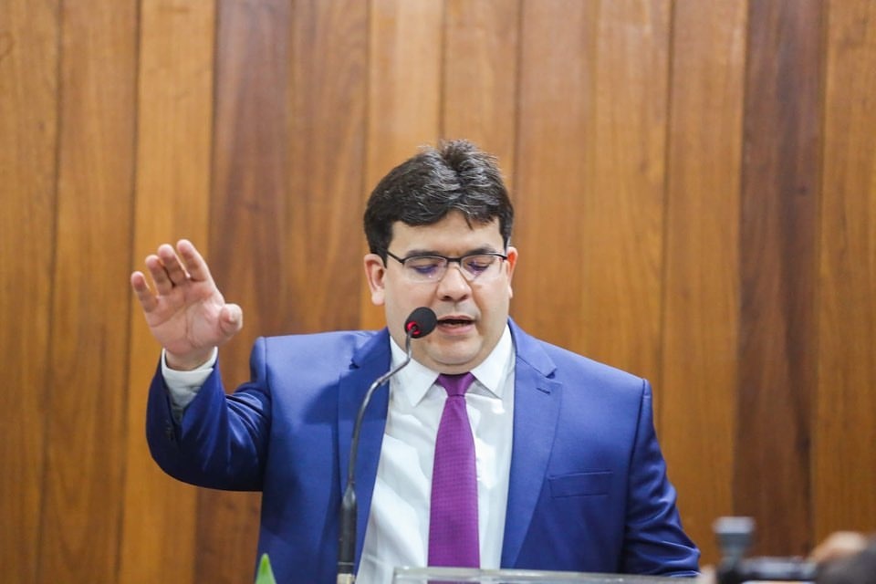 Governador Rafael Fonteles (PT), na Assembleia Legislativa do Piauí