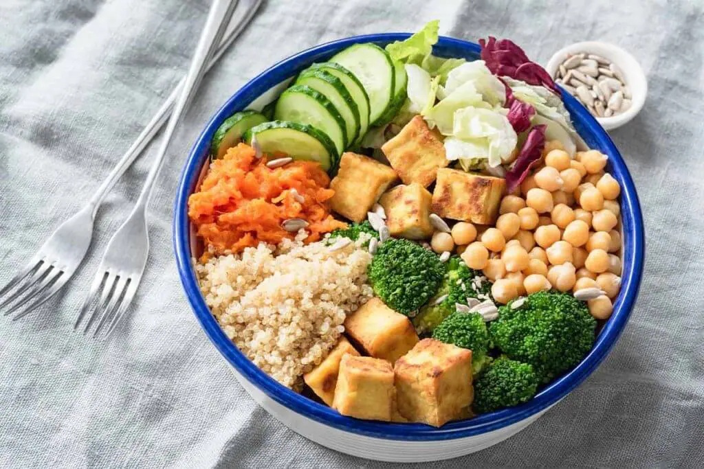 Alimentação vegana.
