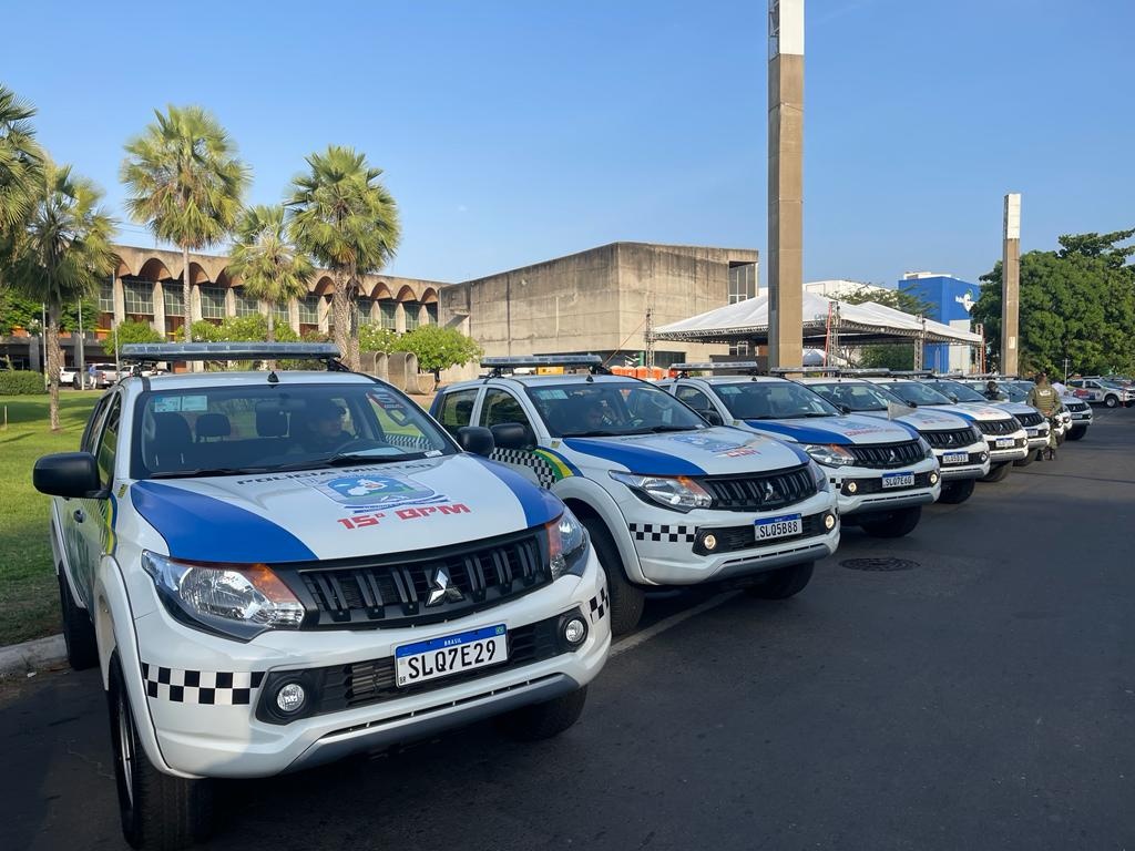 As viaturas atendem ao aumento do efetivo de policiais.