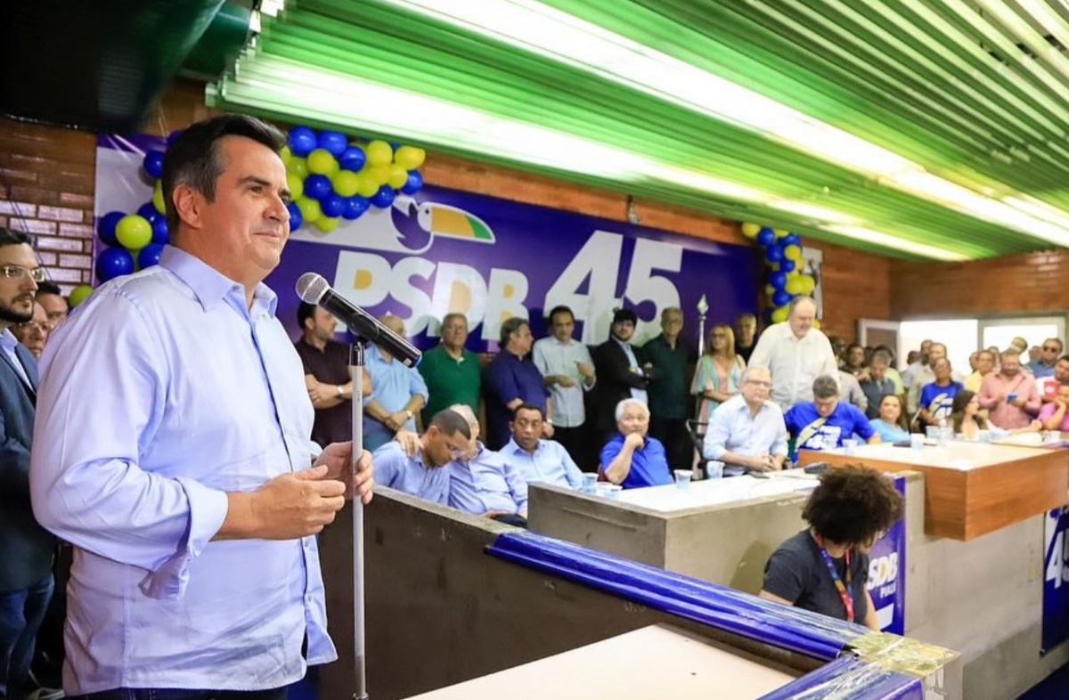 Ciro Nogueira na convenção do PSDB, que foi realizada na Alepi.