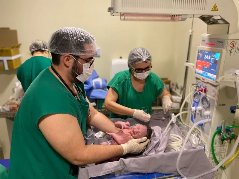 Lucka Ghael: o primeiro bebê a nascer na Nova Maternidade Dona Evangelina Rosa.