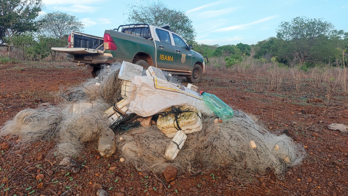 Pesca Ilegal: Polícia Ambiental apreende 1.200 metros rede no Sul do estado.