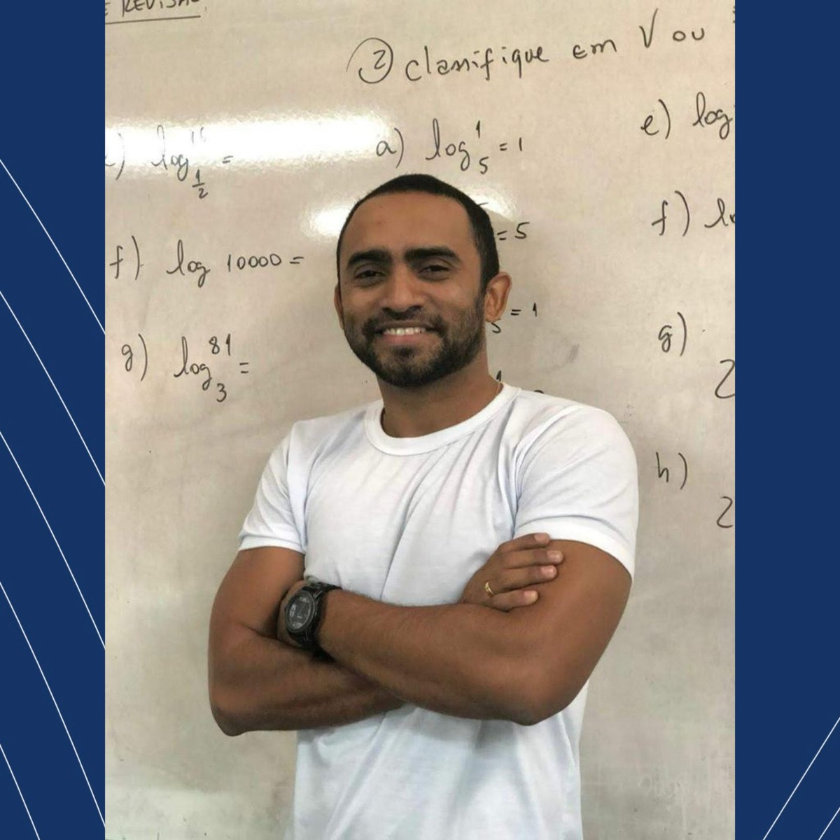 Professor de matemática e física, Adriano Amaranes.