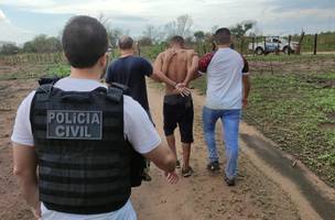 O principal suspeito foi detido na tarde deste domingo (03). (Foto: Reprodução/ SSP-PI)