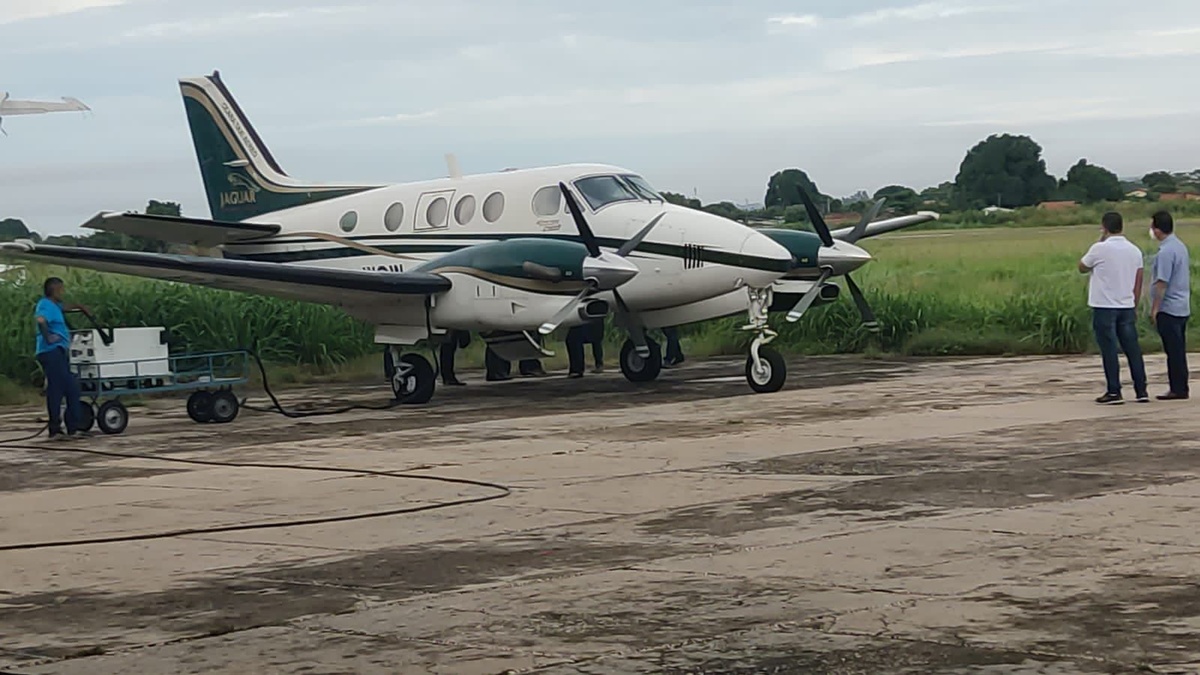 A aeronave modelo King Air