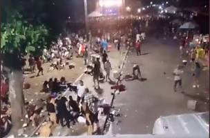 Tiroteio em bloco de rua em Magé (RJ) (Foto: Reprodução/ Internet)