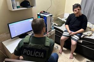 Adolescente apreendido no Piauí por ameaças e apologia ao nazismo. (Foto: Reprodução/ Ascom)