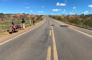 Colisão entre caminhão e motocicleta resulta em vítima fatal. (Foto: Reprodução/ PRF-PI)