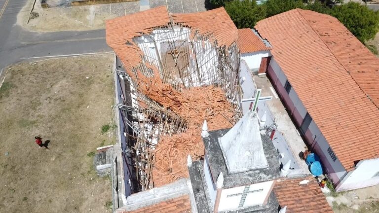 Vista do teto da Igreja Matriz de São Raimundo Nonato.