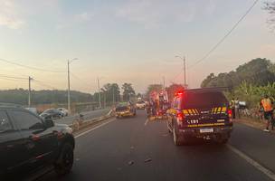 Ciclista idoso morre na BR-343, após ser atropelado por caminhonete. (Foto: Reprodução/ PRF-PI)
