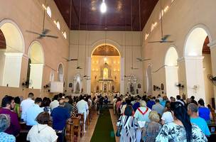 O ato religioso foi realizado na na Igreja Matriz de Nossa Senhora do Amparo. (Foto: Luis Fernando Amaranes/ Correio Piauiense)