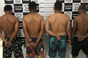 Os quatro indivíduos foram apontados como integrantes do Comando Vermelho (CV). (Foto: Reprodução)