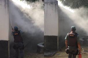 Incêndio na Universidade Estadual do Piauí (Foto: Divulgação)