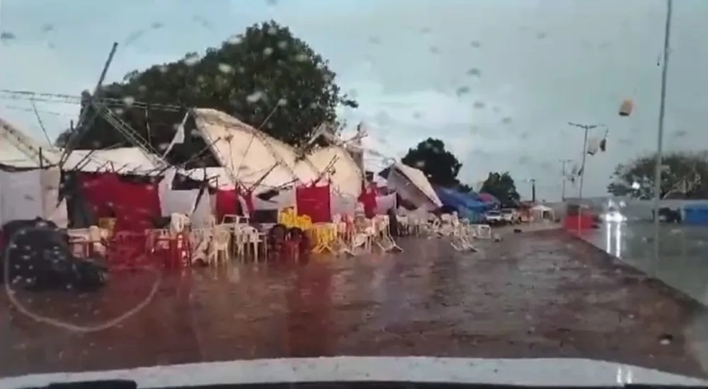 Temporal no município de