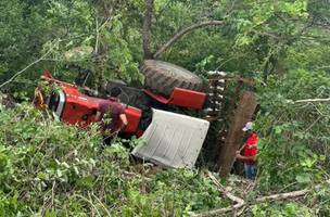 Adolescente morre esmagado por pneu de trator agrícola no Sul do Piaui. (Foto: Reprodução/ Redes Sociais)