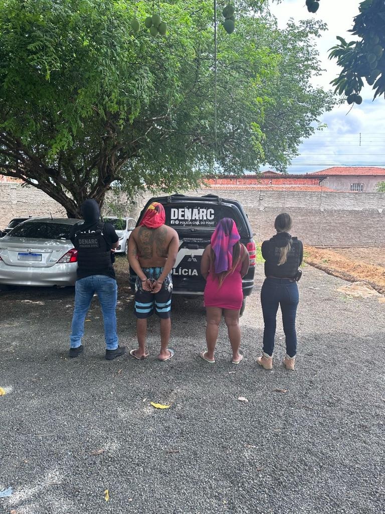 Casal é preso em Teresina por tráfico de drogas.