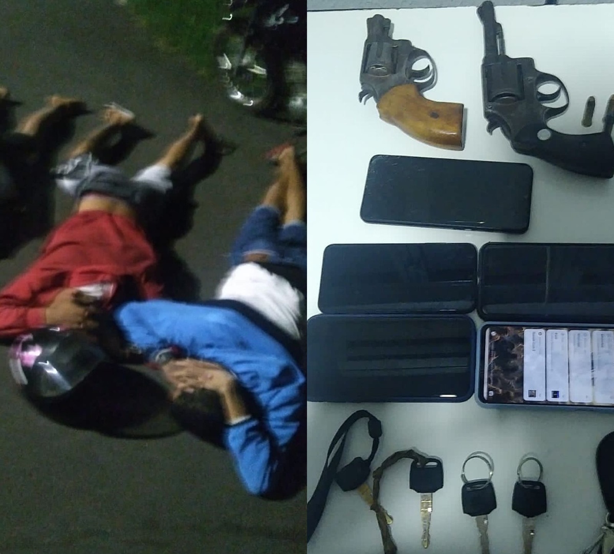 Cinco homens são presos por realizar série de assaltos em Água Branca.