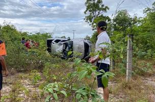 Criança de oito anos morre e quatro ficam feridos em acidente na BR-343. (Foto: Divulgação/ PRF-PI)