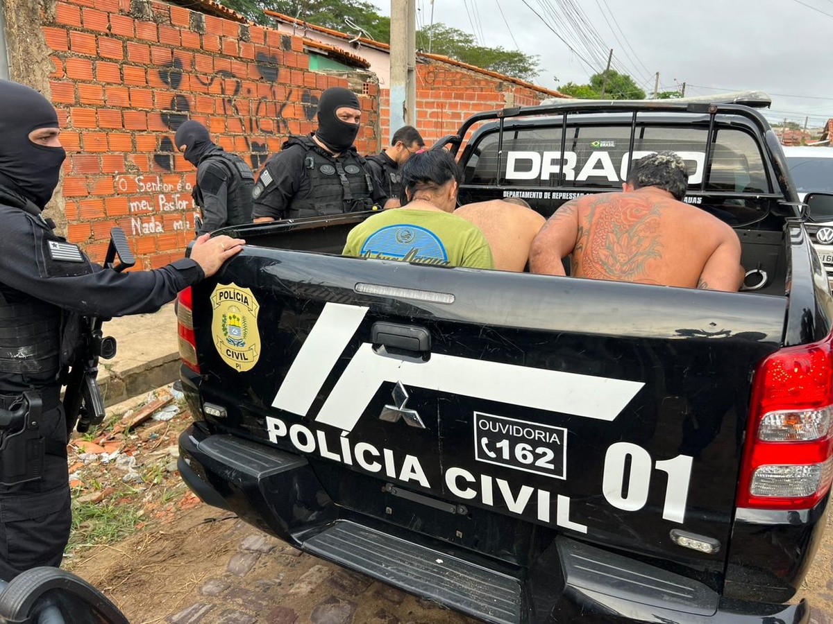 Draco prende suspeitos de envolvimento no tribunal do crime em Teresina.