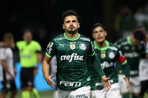 Gol de Raphael Veiga em Palmeiras x Inter de Limeira. (Foto: Cesar Greco/Palmeiras)