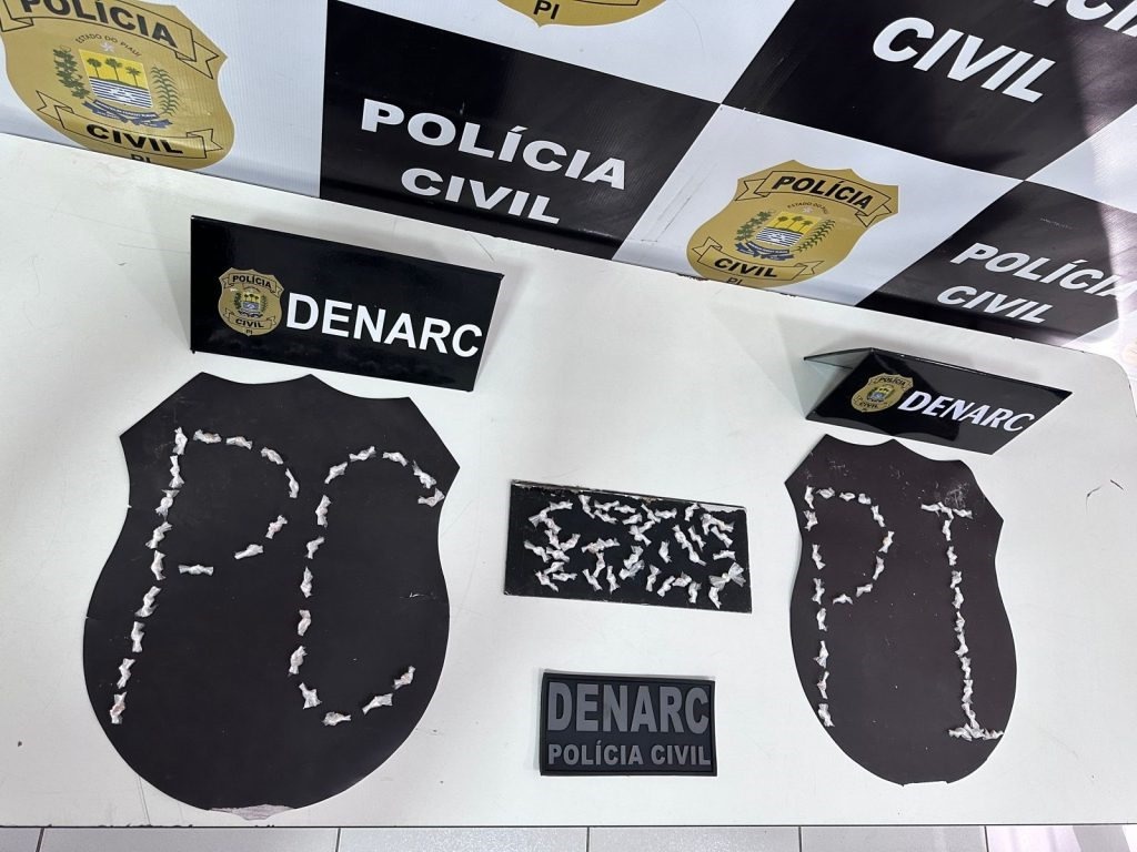 Materiais apreendidos.