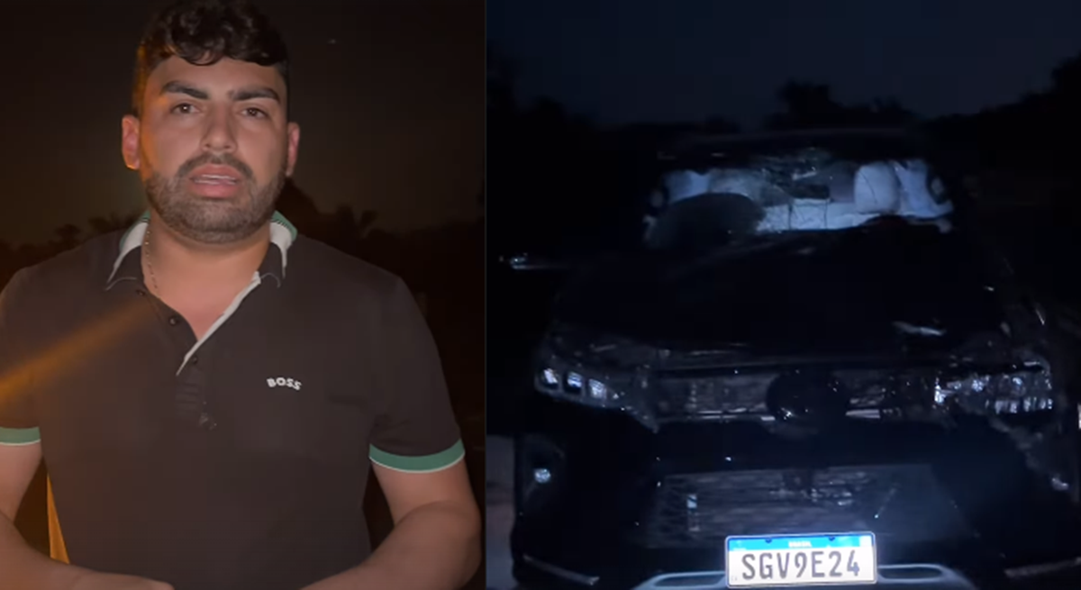 O ex-secretário colidiu com um animal, mas passa bem.