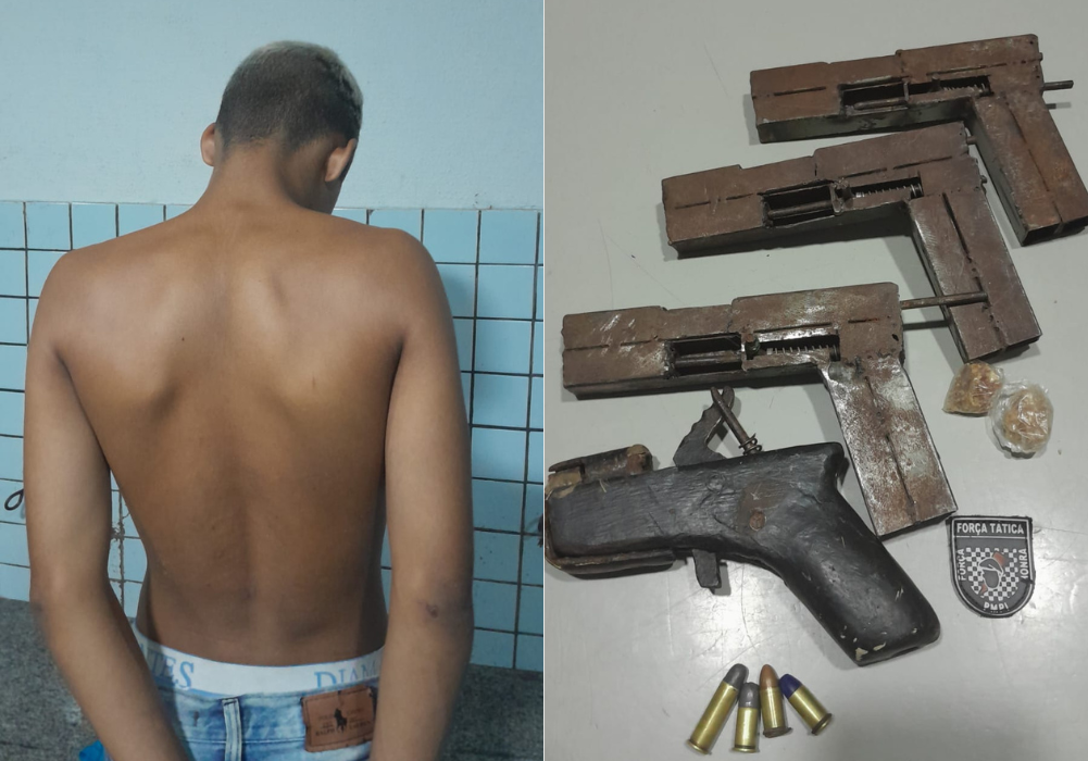 O jovem tentou fugir mas foi capturado logo depois.