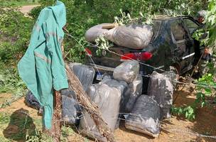 Polícia apreende 15 sacolas cheias de maconha no Sul do Piauí. (Foto: Reprodução/ SSP-PI)