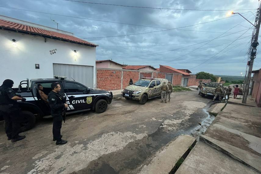 Polícia Civil deflagra operação contra facções criminosas em Teresina.