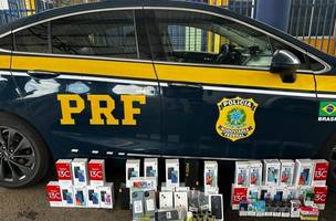 PRF apreende mercadorias contrabandeadas com destino ao Piauí (Foto: Reprodução/ PRF)