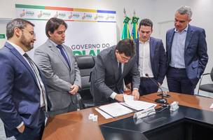 Rafael Fonteles autoriza primeiras obras do OPA escolhidas pela população (Foto: Reprodução/ ASCOM)