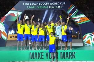 Brasil hexacampeão no futebol de areia. (Foto: Fifa/Divulgação)