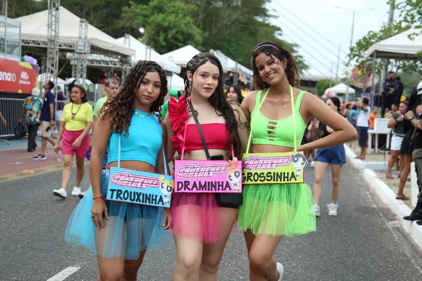 Foliões no Corso de Teresina 2024.