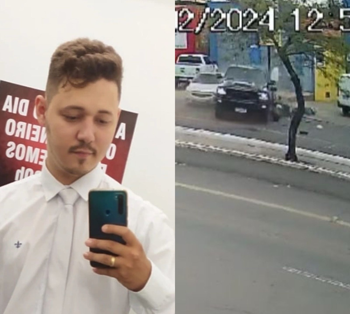 Motoboy morre no HUT após acidente provocado por caminhonete em marcha ré.