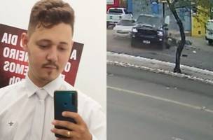 Motoboy morre no HUT após acidente provocado por caminhonete em marcha ré. (Foto: Reprodução)