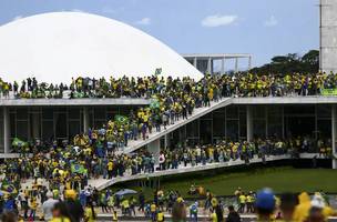 Atos antidemocráticos ocorridos em 8 de janeiro de 2023. (Foto: Agência Brasil)