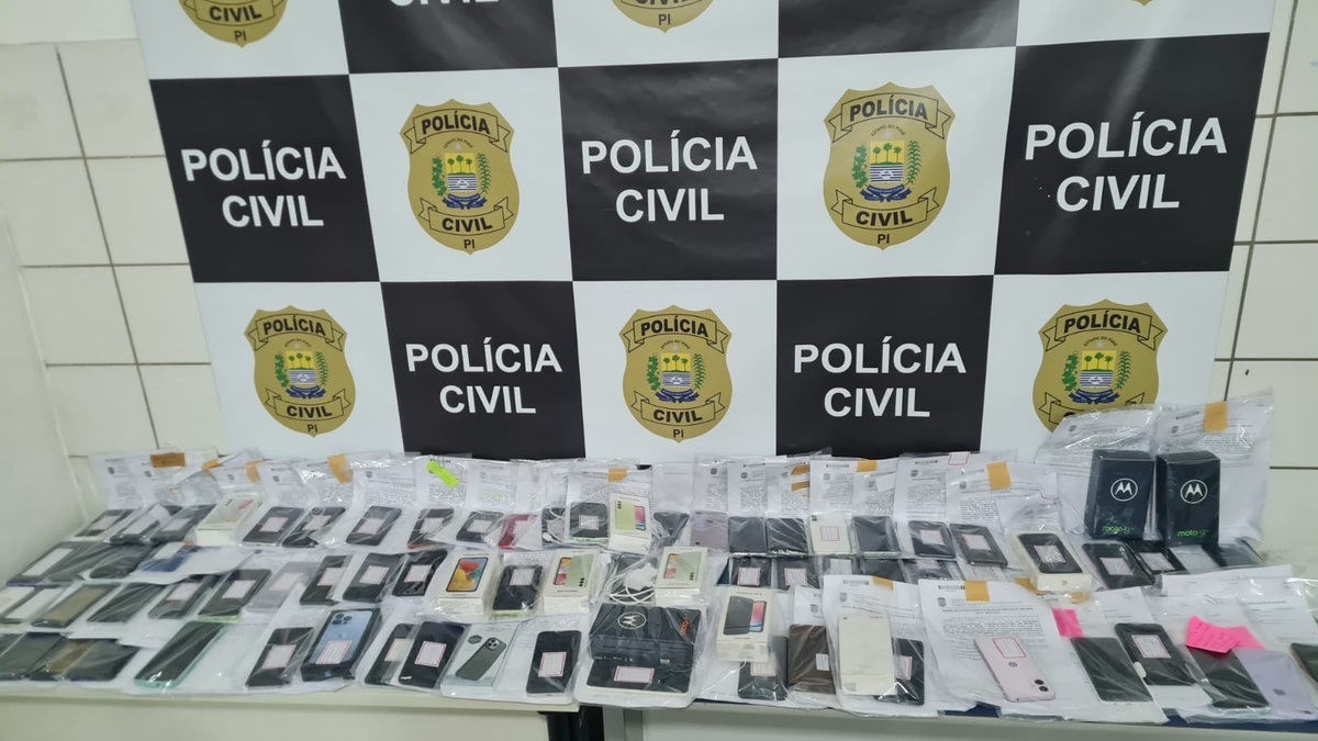 Celulares recuperados em Teresina