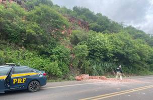 Trecho da BR-316, situado no município de Marcolândia. (Foto: Reprodução/ PRF-PI)