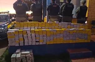 Ao todo, 775 tabletes foram apreendidos. (Foto: PRF)