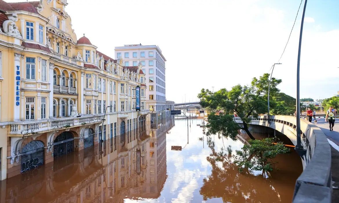 Enchente no Rio Grande do Sul.