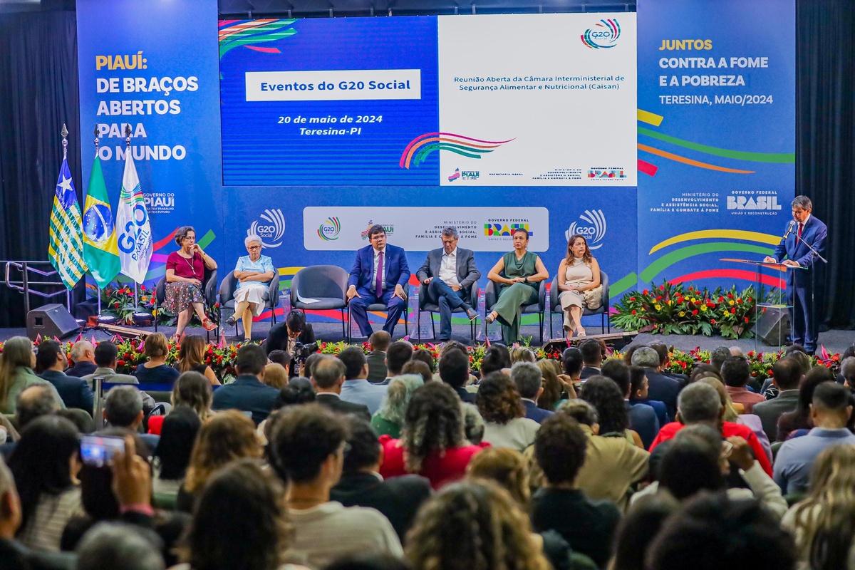 G20: Fórum internacional da Aliança Global contra a Fome.
