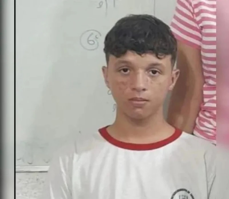 Gabriel Lacerda, de apenas 15 anos.