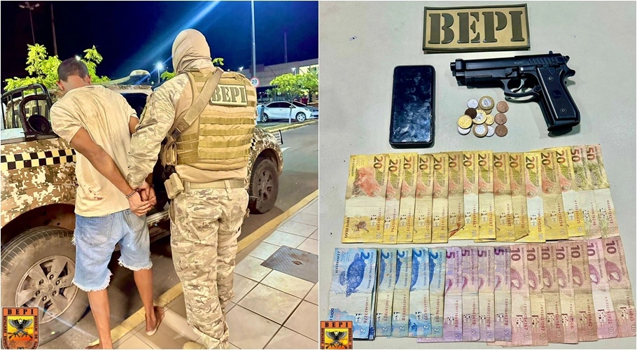 Homem é preso acusado de roubas shoppings de Teresina.