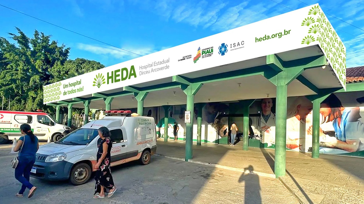 Hospital Estadual Dirceu Arcoverde (Heda) em Parnaíba.