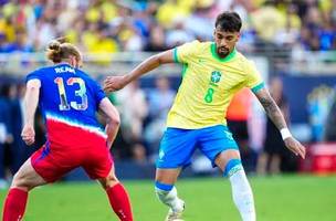 Lucas Paquetá, Brasil e Estados Unidos. (Foto: Rich Storry/AFP)