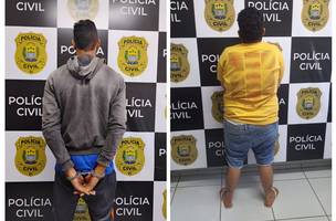 Presos por por sequestro, roubo e corrupção de menores. (Foto: Ascom SSP)