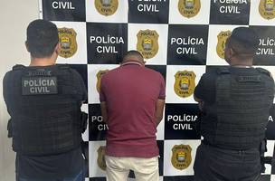 Homem é preso em Teresina acusado de estelionato no Piauí e Maranhão. (Foto: Ascom)