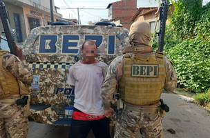 Homem é preso por assassinato na zona rural de Teresina. (Foto: Reprodução: Polícia Militar do Piauí)