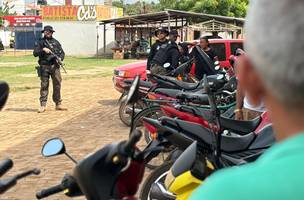 Operação da  PM recupera motos roubadas nas zonas Norte e Sudeste de Teresina. (Foto: Reprodução/ PM-PI)