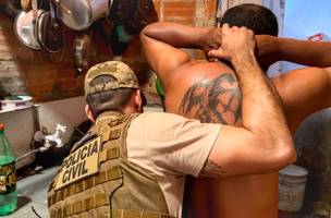 Homem é detido suspeito de importunação sexual. (Foto: Ascom:SSP)